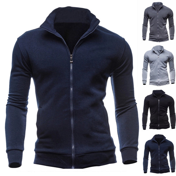 Sidiou Group Anniou Newest Men Casual Jacket Coat Sports Hoodies Cardigan Zippers Sweashirts for Man