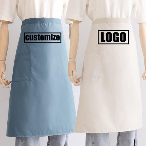 Sidiou Group Manufacturers Wholesale Solid Anti-fouling Apron Blank Apron Custom Logo Chef Restaurant Lower Body Bib Create Own Aprons