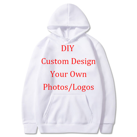 Sidiou Group Anniou Solid Color Hoodies DIY Print Custom Design Your Own Photos Logos Oversized Embroidered Sweatshirts Hoodie Pullover Men Women