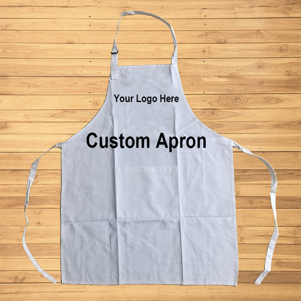 Sidiou Group Custom Apron Any Logo Any Color BBQ Cleaning Cooking Baking Kitchen Adjustable Buckle  Aprons Gift Daily Home Use Restaurant Uniform