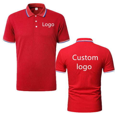 Custom Wholesale Sports Shirts  Men's Short Sleeves Polo T-shirts Breathable 100% Cotton Men's Polo Shirt With Any Logo