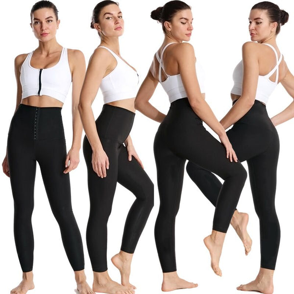 Sidiou Group Anniou Gym Leggings Women Hot Body Fat Burning Sweat Shaper High Waist Workout Tights Pants Shaping Slimming Sports Pant