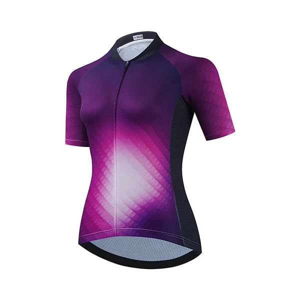 Sidiou Group Anniou Mountain Bike Cycling Jersey Ladies Short-sleeved Outdoor Running Sportswear Breathable Quick-drying Cycling Clothes