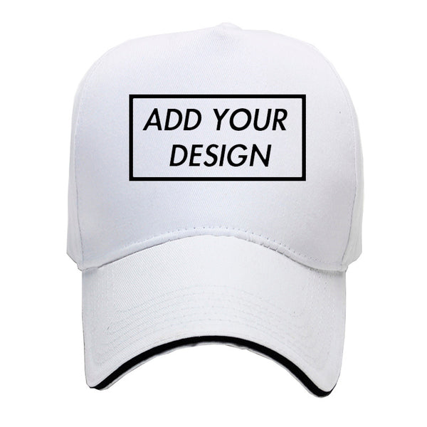 Sidiou Group Customized Add Your Design Print Logo Text Photo Promotional Cap For Men Women Create Your Own Baseball Cap