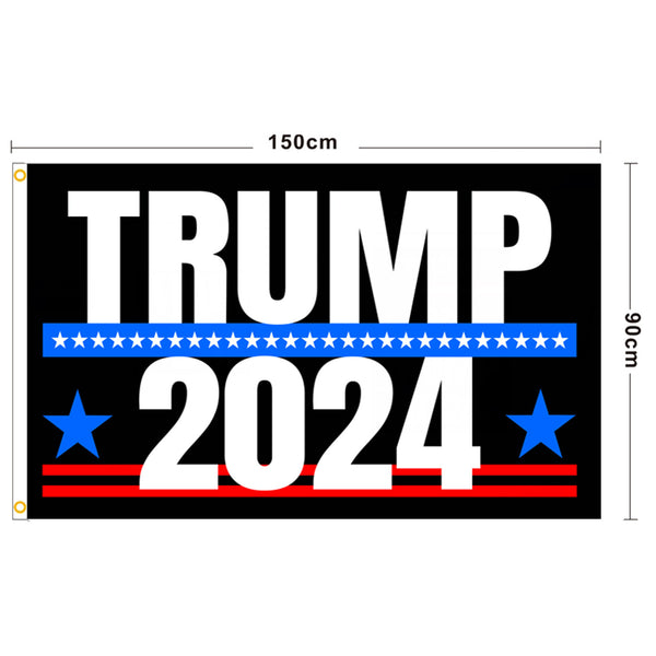 Wholesale Custom 100% Polyester US Election Product 90*150 Trump Campaign Flag Printed Logo USA President Election Flag