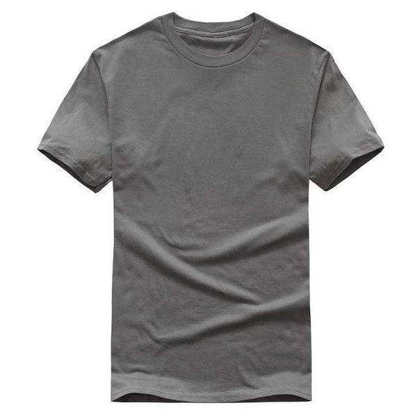 Top Quality New Solid Color Summer Blank T Shirt Mens 100% Cotton T-shirts Custom Logo Printing China