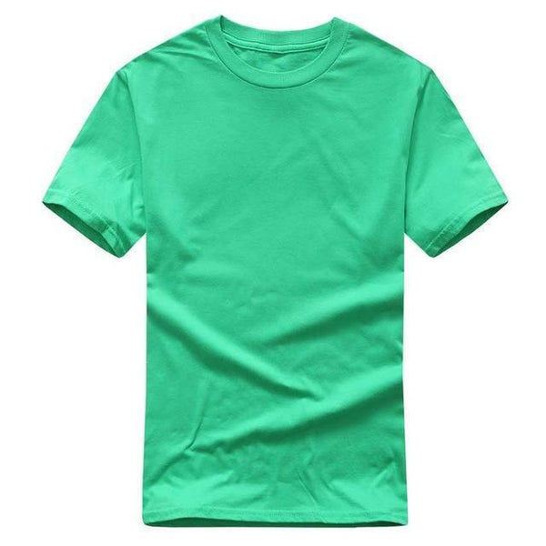 Top Quality New Solid Color Summer Blank T Shirt Mens 100% Cotton T-shirts Custom Logo Printing China