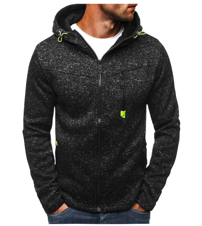 Sidiou Group Anniou Men's Hoodies Jacket Casual Zipper Warm Hooded Jackets Tracksuit Fleece Cardigan Sweatshirt
