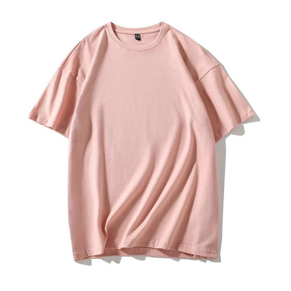 Wholesale High Quality Men Women Short Sleeve Oversized T-Shirts Fashion Basic Clothes Blank T shirt Plain 100% Cotton for Summer