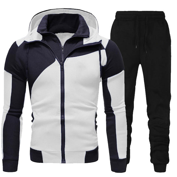 Sidiou Group Anniou Men's Tracksuits Set Spring Autumn Long Sleeve Zipper Hoodie Jogging Trouser Fitness Running Suit Sportswear for Men