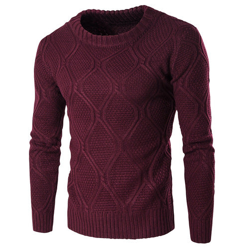 Sidiou Group Anniou Autumn Winter Fashion Men Sweaters Casual Slim Fit Cotton Pullover Mens Knit Sweater
