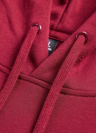 pullstring on red hoodie