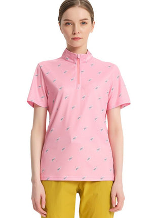 Women's Custom Printed Polyester Golf Polo Shirts - Sidiou Group
