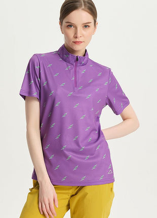 Women's Custom Printed Polyester Golf Polo Shirts - Sidiou Group
