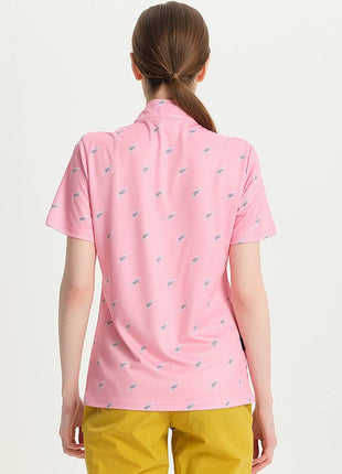Women's Custom Printed Polyester Golf Polo Shirts - Sidiou Group