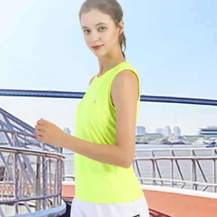 ANNIOU Solid Color Unisex Running Sports Vest Casual Lightweight Breathable Crewneck Quick Dry Yoga Fitness Sleeveless Tank Top