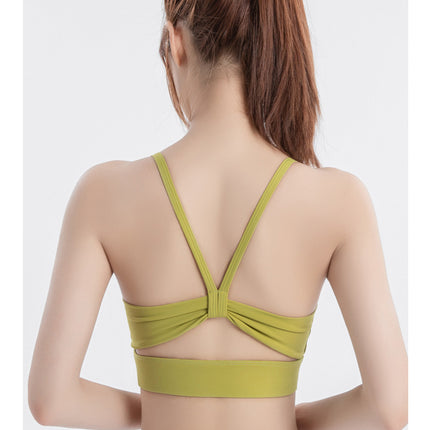 High Strength Hollow Beauty Back Fitness Bra Custom Logo Women Shockproof Running Naked Sense Sports Breathable Yoga Bra