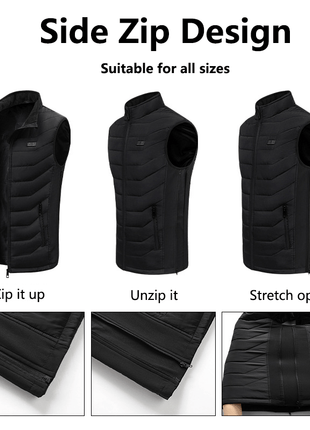 11 Area Dual Control Heated Gilet - Sidiou Group