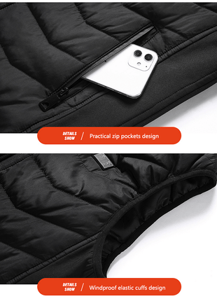 11 Area Dual Control Heated Gilet - Sidiou Group