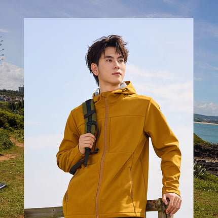 New Softshell Jacket For Unisex Plus Size Outdoor Men's Polar Fleece Windbreaker Hiking Climbing Anti-fouling Waterproof Coat