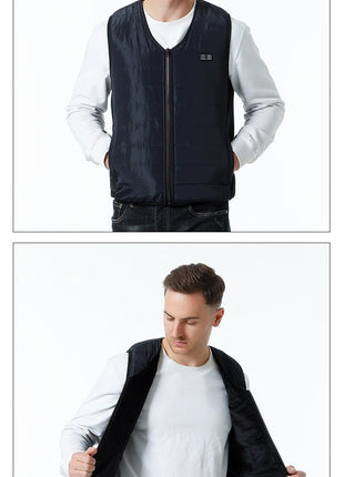 12 Area V Neck Heated Gilet - Sidiou Group