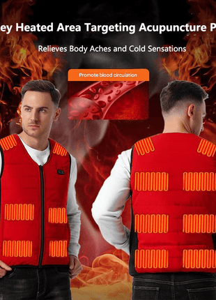 12 Area V Neck Heated Gilet - Sidiou Group