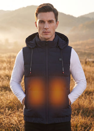 Men's Hooded Winter Heated Gilet