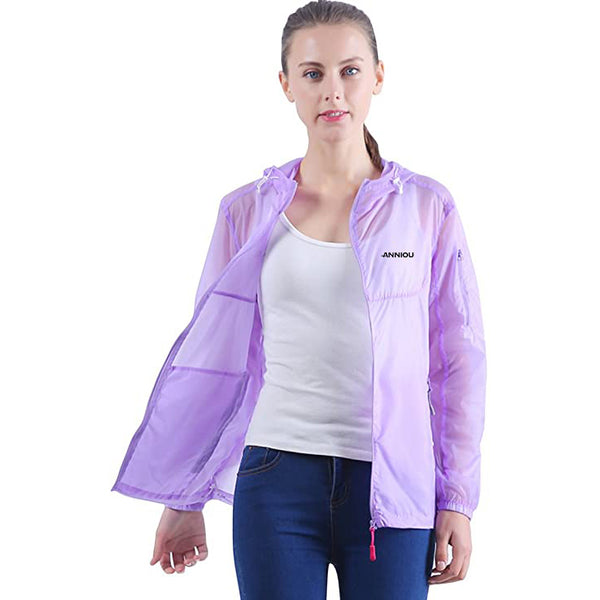 Sidiou Group Anniou UV Protection Windbreaker Jacket upf50+ Lightweight Quick Dry Sun Protection Clothing for Women Men