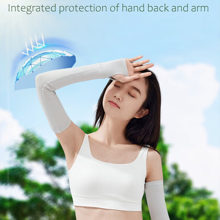 Sidiou Group ANNIOU High Quality Outdoor UPF50+ UV Protection Cooling Arm Long Sleeve Men Women Sun Sleeves to Cover Arm for Traveling