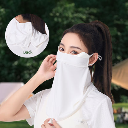 Sidiou Group ANNIOU High-end UV Protection Bandana With Ear Loops For Women Summer Outdoor Eye Corner Protect Antibacterial Cycling Golf Face Cover