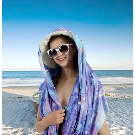 Sidiou Group ANNIOU Multifunctional UPF50+ Grey Yarn Sunscreen Scarf Outdoor Travel Sun Shade Blouse Women Beach Shawl Sun Protection Shawls