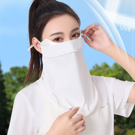 Sidiou Group ANNIOU High-end UV Protection Bandana With Ear Loops For Women Summer Outdoor Eye Corner Protect Antibacterial Cycling Golf Face Cover