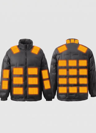 29 area Black Heated Duck Down Jacket