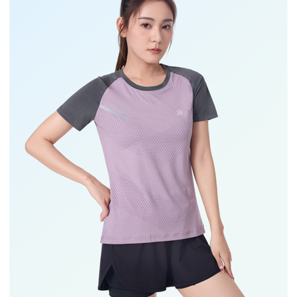 ANNIOU Sports Quick Dry Tops for Women Breathable Lightweight Fitness Yoga Stretch Short-sleeved Outdoor Running T-shirts