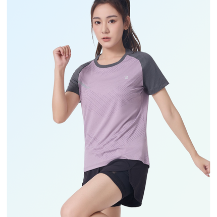 ANNIOU Sports Quick Dry Tops for Women Breathable Lightweight Fitness Yoga Stretch Short-sleeved Outdoor Running T-shirts