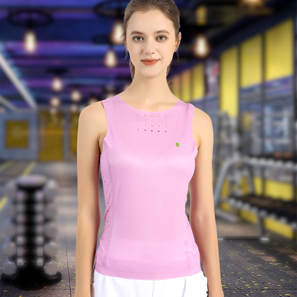 ANNIOU Seamless Yoga Vest Antibacterial Sports Vest for Women Men Breathable Quick Dry Gym Running Fitness Training Tank Top