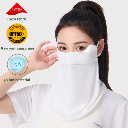 Sidiou Group ANNIOU High-end UV Protection Bandana With Ear Loops For Women Summer Outdoor Eye Corner Protect Antibacterial Cycling Golf Face Cover