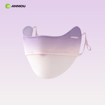 Sidiou Group Gradient Blush Eye Protect Sunscreen Mask Summer Ice Silk Dustproof Breathable Adjustable Ear Rope UV Protection Face Cover