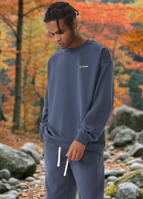 450GSM Terry Drop Shoulder Crewneck Sweatshirt
