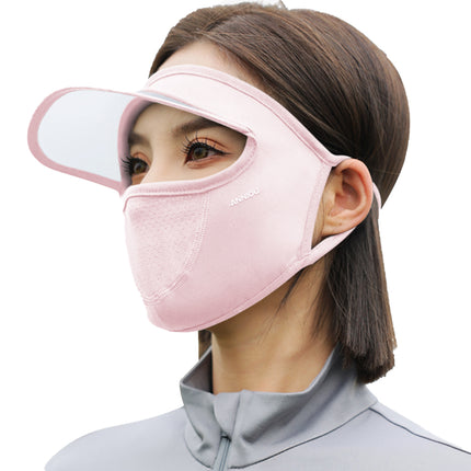 Sidiou Group ANNIOU Wholesale Custom Women Full Face Sunshade Facemask Summer UV Protection Breathable Ice Silk Sunscreen Mask with Brim