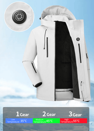5 Area Hooded Heated Outdoor Jacket - Sidiou Group
