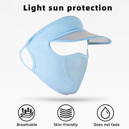 Sidiou Group ANNIOU Wholesale Custom Women Full Face Sunshade Facemask Summer UV Protection Breathable Ice Silk Sunscreen Mask with Brim