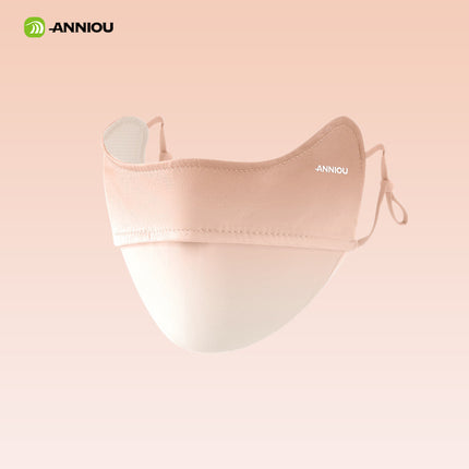 Sidiou Group Gradient Blush Eye Protect Sunscreen Mask Summer Ice Silk Dustproof Breathable Adjustable Ear Rope UV Protection Face Cover