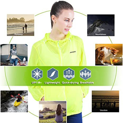 Sidiou Group Anniou UV Protection Windbreaker Jacket upf50+ Lightweight Quick Dry Sun Protection Clothing for Women Men - Sidiou 