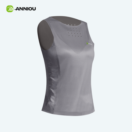 ANNIOU Marathon Elastic Seamless Vest for Unisex Wind Tunnel Anti-bacterial Breathable Fitness Running Quick-drying Tank Tops