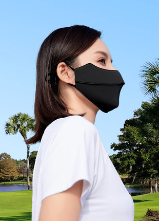 Adjustable ear strap sun mask