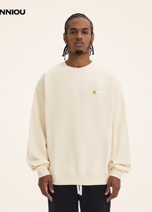 Apricot Men's 380g Crewneck Pullover Sweater