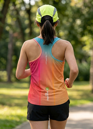Back of Womens Gradient Marathon Tank Top