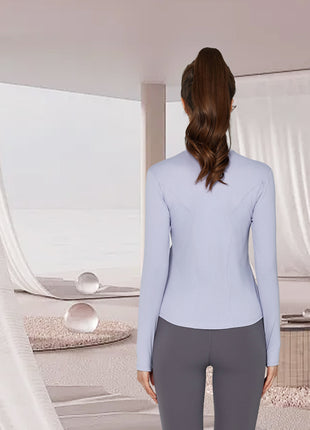Back of Women's Slim Fit Yoga Shirt