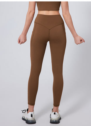 Back of Women's Yoga Leggings With Pocket